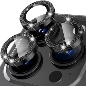 Camera Glass Diamond Crumb iPhone 14/14 Plus — Black