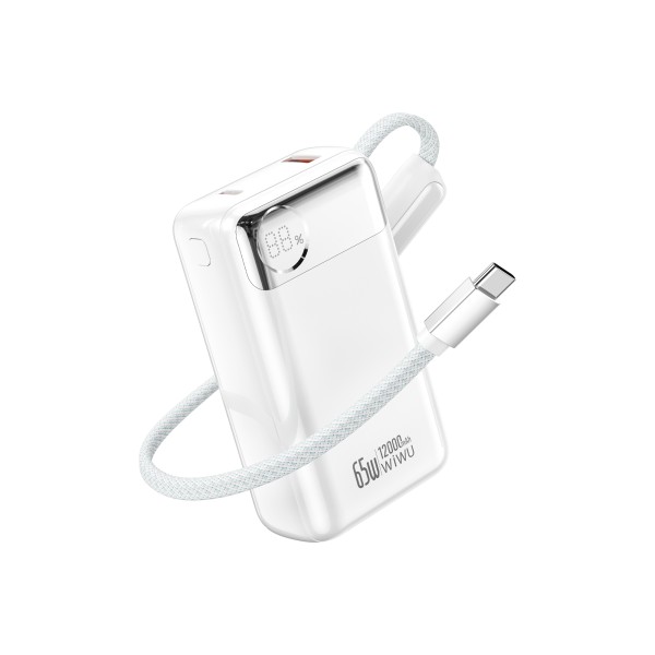 Power Bank 12000 mAh | 65W — WiWU T132 — White