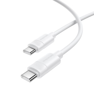 Кабель USB C to C 60W (1m) Borofone BX123 — White