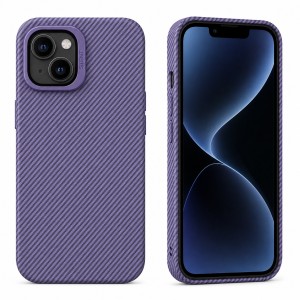 Camera Stand Carbon Case iPhone 14 — Deep Purple