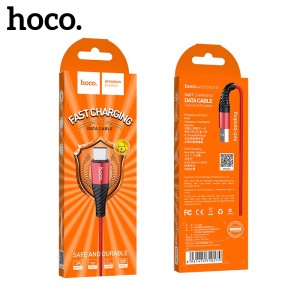 Cable USB C 3.0A (1m) Hoco X38 — Red