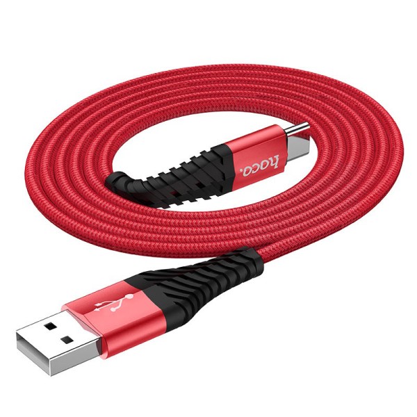 Cable USB C 3.0A (1m) Hoco X38 — Red