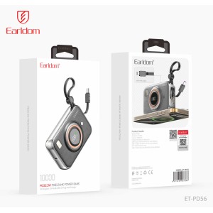 Power Bank 10000 mAh — Earldom ET-PD56  — Brown