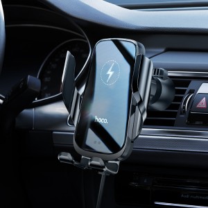 Car Holder Hoco CA202 Plus Enlightener infrared induction wireless charing — black