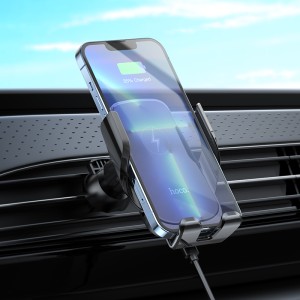 Car Holder Hoco CA202 Plus Enlightener infrared induction wireless charing — black